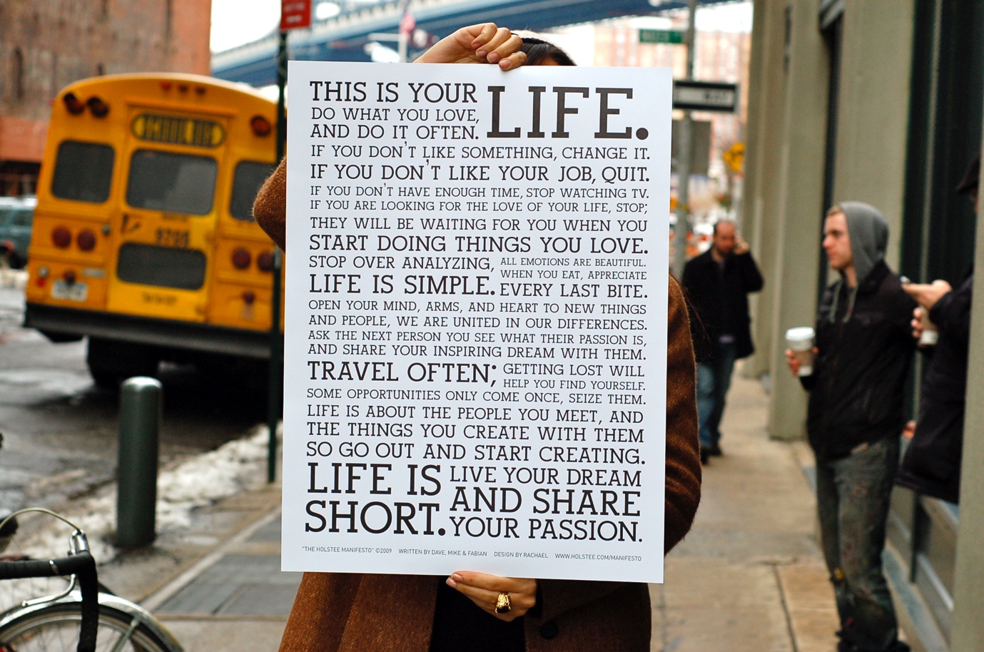 This is your life manifesto